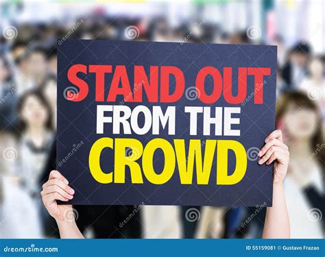 Stand Out In The Crowd Royalty Free Stock Image Cartoondealer