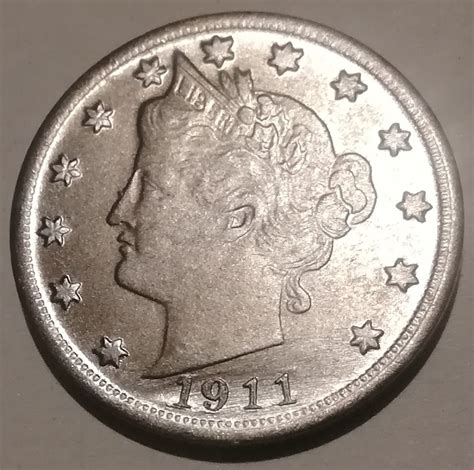 Usa 5 Cents 1911 Liberty Nickel Pięć Centów Moneta Warszawa