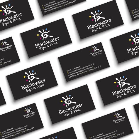 Business Cards Blackwater Sign And Print