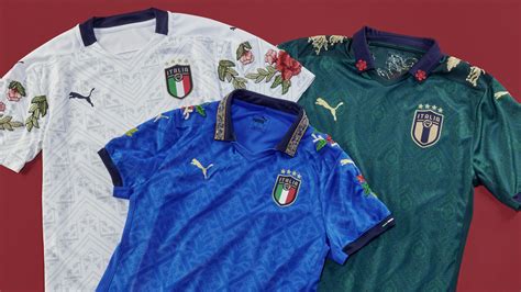 Two and a half years on from the sweden debacle and euro 2020 (we hope) on the horizon. The Football Gal Elevates Puma's Italy National Team Kits With Wavey Floral Detailing