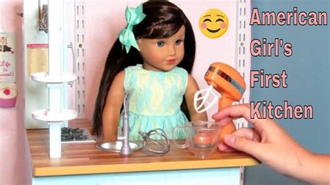 Doll Review American Girl Truly Me Gourmet Kitchen Set For Dolls Youtube