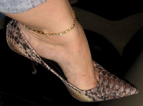 High Arch And Nice Toe Clevage In Snakeskin Pump Nice To S Flickr
