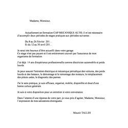 Lettre De Motivation Stage Cap Petite Enfance Reconversion ...