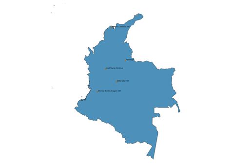 Airports In Colombia Map Svg Vector Map Of Airports