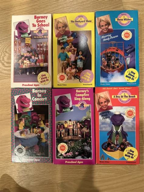 Barney The Backyard Gang Vhs Tapes Barney And Baby Bop Plush Lot The