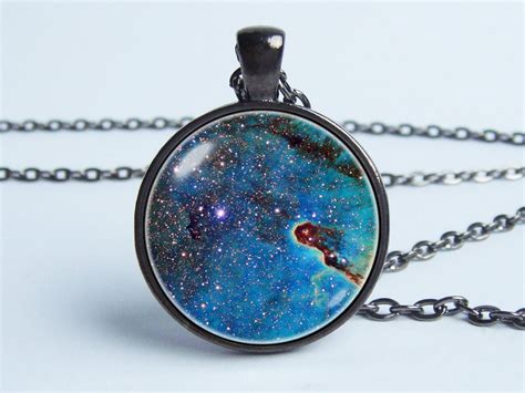 Astronomy Necklace Nebula Pendant Nebula Necklace Nebula Etsy Canada