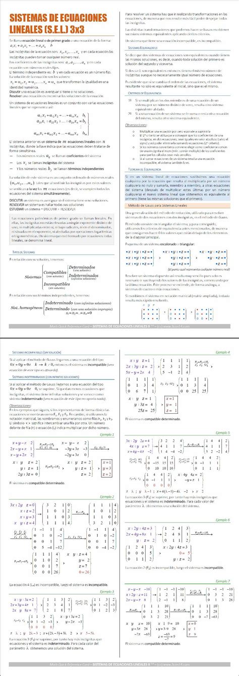 Semestre 1 clase fundamentos de matemàticas docente: ALGEBRA LINEAL - SISTEMA DE ECUACIONES LINEALES 3x3 | Ecuaciones, Matematicas, Secundaria ...