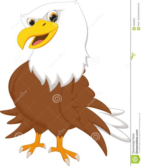 Cute Eagle Cartoon Stock Illustration Image 53699805