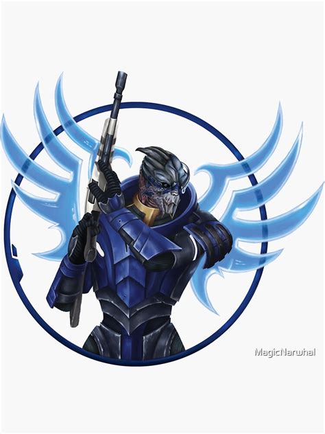 Garrus Vakarian Archangel Mass Effect Sticker For Sale By