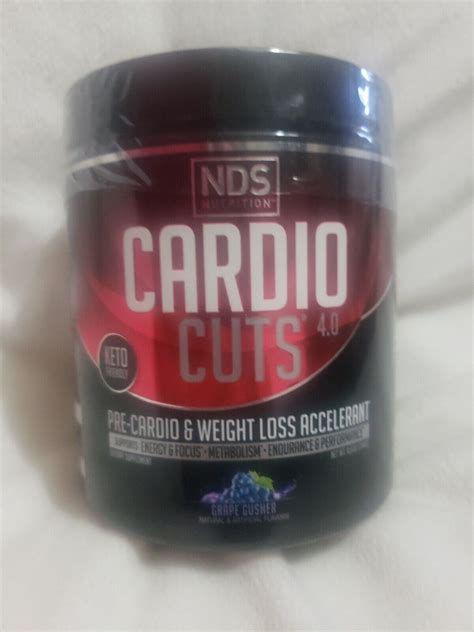 Cardio Cuts 40 Pre Cardio Weight Loss Drink Mix Grape 40
