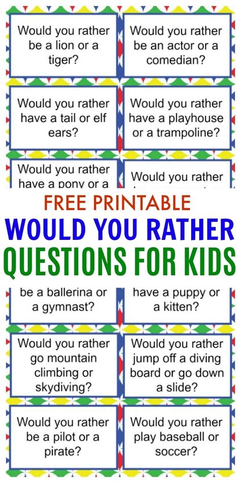 'would you rather' is a fun party game that needs at least two players to start. Would You Rather Questions for Kids