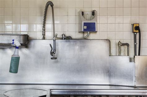 Dishwashing Station In Large Commercial Photograph By Douglas Orton