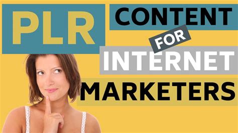 Plr Content For Internet Marketers — Like You Youtube