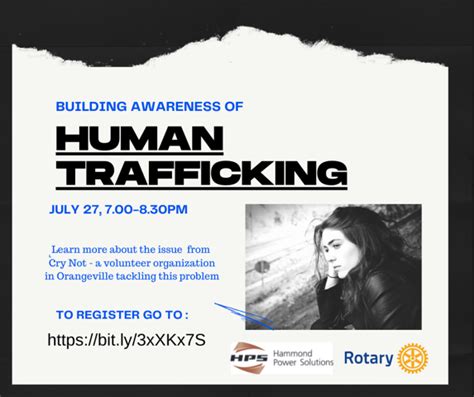 End Human Trafficking Webinar Series Rotary Club Of Guelph Wellington