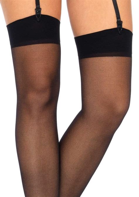 dex sheer thigh high stockings women s sexy hosiery leg avenue