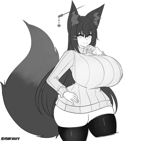 Rule 34 1girls 2021 Alphaerasure Big Breasts Blush Breasts Fox Ears Fox Girl Fox Tail Huge