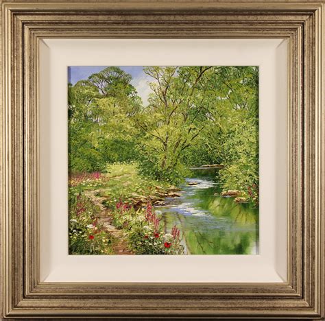 Terry Evans Original Oil Painting On Canvas The Path Of Spring Art
