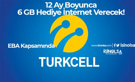 Turkcell Ay Boyunca GB Hediye İnternet Verecek EBA Kapsamında