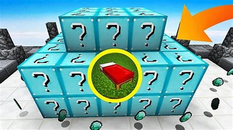 Diamond Lucky Block Bedwars Challenge Youtube