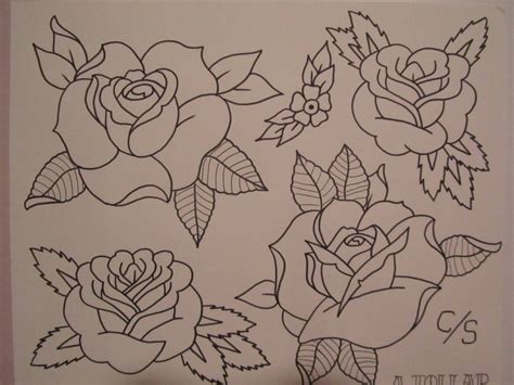 If your customer can't take one off of this set then something is mentally wrong with them and you need to kick them out! Traditional Rose Tattoo Drawing at GetDrawings | Free download