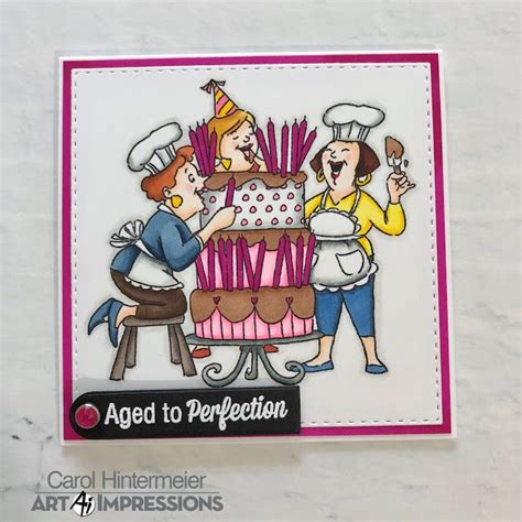 Art Impressions Big Birthday Wishes Set Square Double Stitched Dies