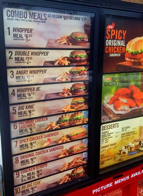 Burger King Drive Thru Menu Burger King Drive Through Menu Flickr