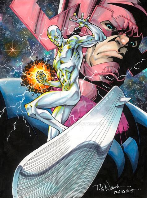 Silver Surfer And Galactus By Toddnauck On Deviantart