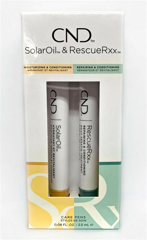 Cnd Essentials Care Pens Duo Rescuerxx Solar Oil 008oz25ml Each