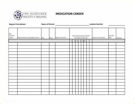 10 Best Printable Medication Administration Record Template Vrogue