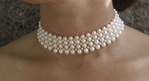 Pearl Choker Necklace This Is Sexyclassy Beautiful Бисерные