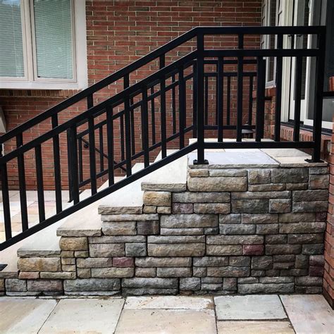 Handrails Etsy Outdoor Stair Railing Exterior Stair Railing Front
