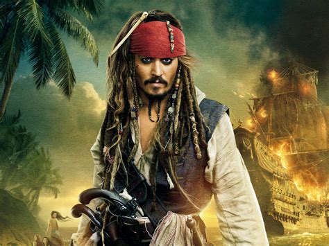 Free Download Hd Wallpaper Johnny Depp Illustration Pirates Of The