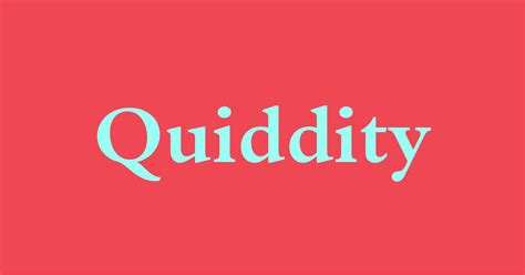 Quiddity Word Daily