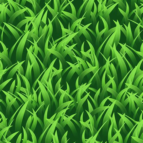 Cartoon Grass Texture Seamless
