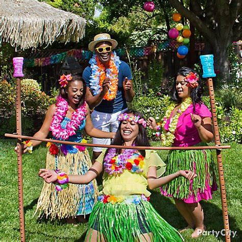 Keep it casual, and ask your guests to come dressed for the theme. Totally Tiki Luau Party Ideas | Party City