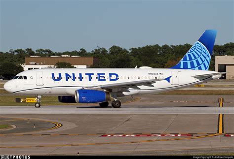 N803ua Airbus A319 131 United Airlines Andrew Compolo Jetphotos