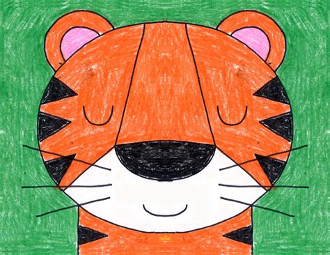 In this quick drawing lesson, i'll show you how to draw a tiger in no time. Draw a Tiger Face · Art Projects for Kids
