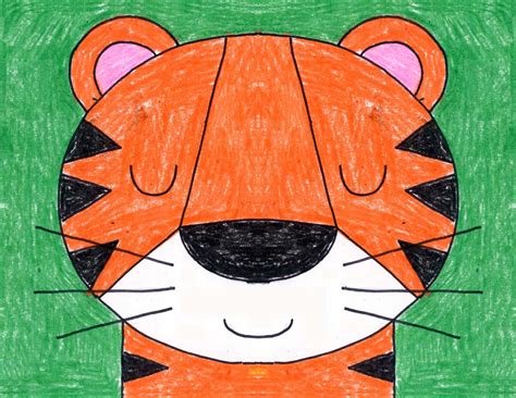 Easy, step by step how to draw easy drawing tutorials for kids. Draw a Tiger Face · Art Projects for Kids