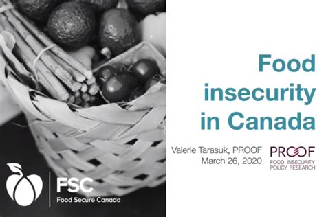 Food Insecurity In Canada Latest Data From PROOF PROOF