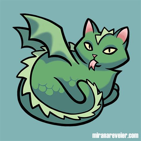 Dragon Cat Print On Storenvy