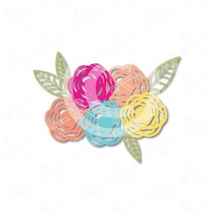 Flower SVG Cut File for Cricut and Silhouette - Flower Clipar