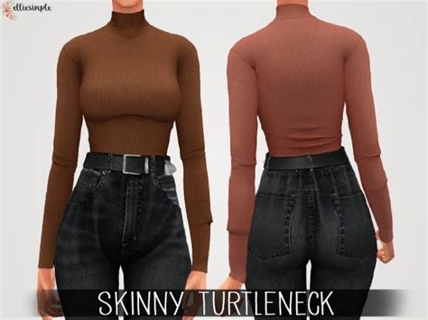 Elliesimple Skinny Turtleneck The Sims 4 Download Simsdomination