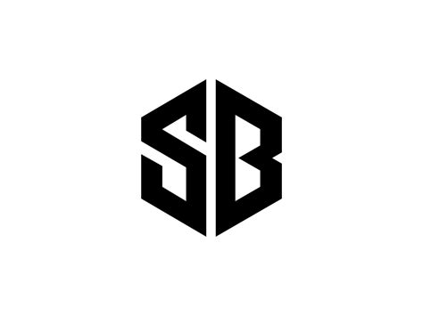 The Letters S And B Are Made Up Of Two Overlapping Shapes One Black