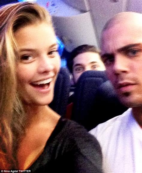 Max George And Model Girlfriend Nina Agdal Share Passionate Kiss On The