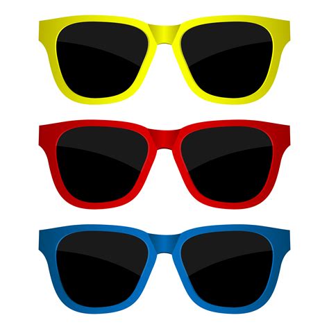 Set Of Sunglasses Isolated 1268784 Vector Art At Vecteezy