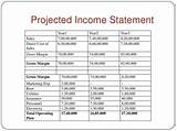 Projected Income Statement Example Photos