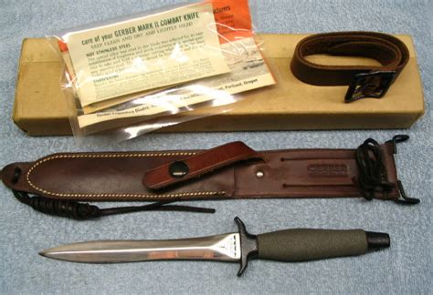 Gerber Mark Ii 1967 Serial 002158 Canted Blade It Has The