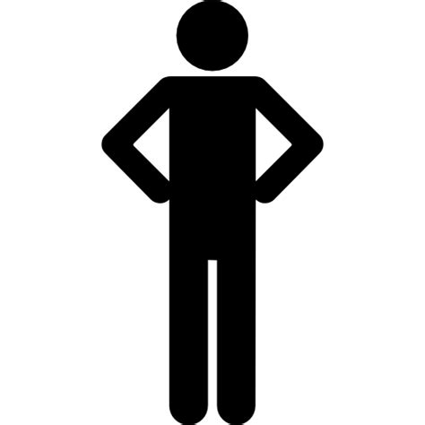 User Person People Akimbo Hands On Hips Silhouette Icon