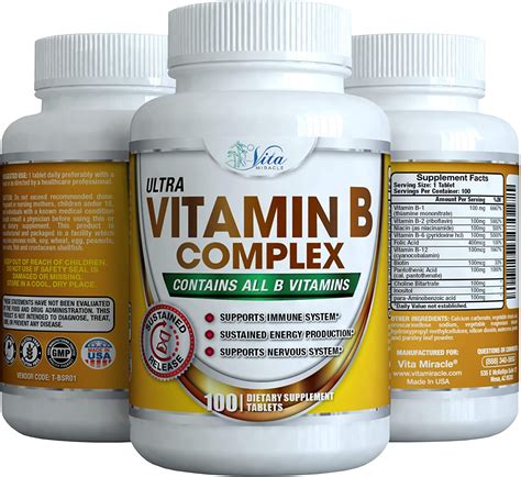 When it comes to vitamin supplements, the b complex vitamins are some of the most effective on the planet. Super B Complex Vitamins (100-Count) - All B Vitamin High ...