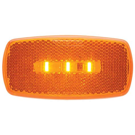 Oval Led Clearancemarker Light Replaceable Lens Fleet Count Amber